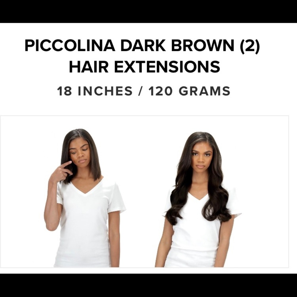 BellamiPiccolina 120g18”Dark Brown hair extensions